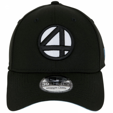 Fantastic Four Logo Black Colorway New Era 39Thirty Fitted Hat